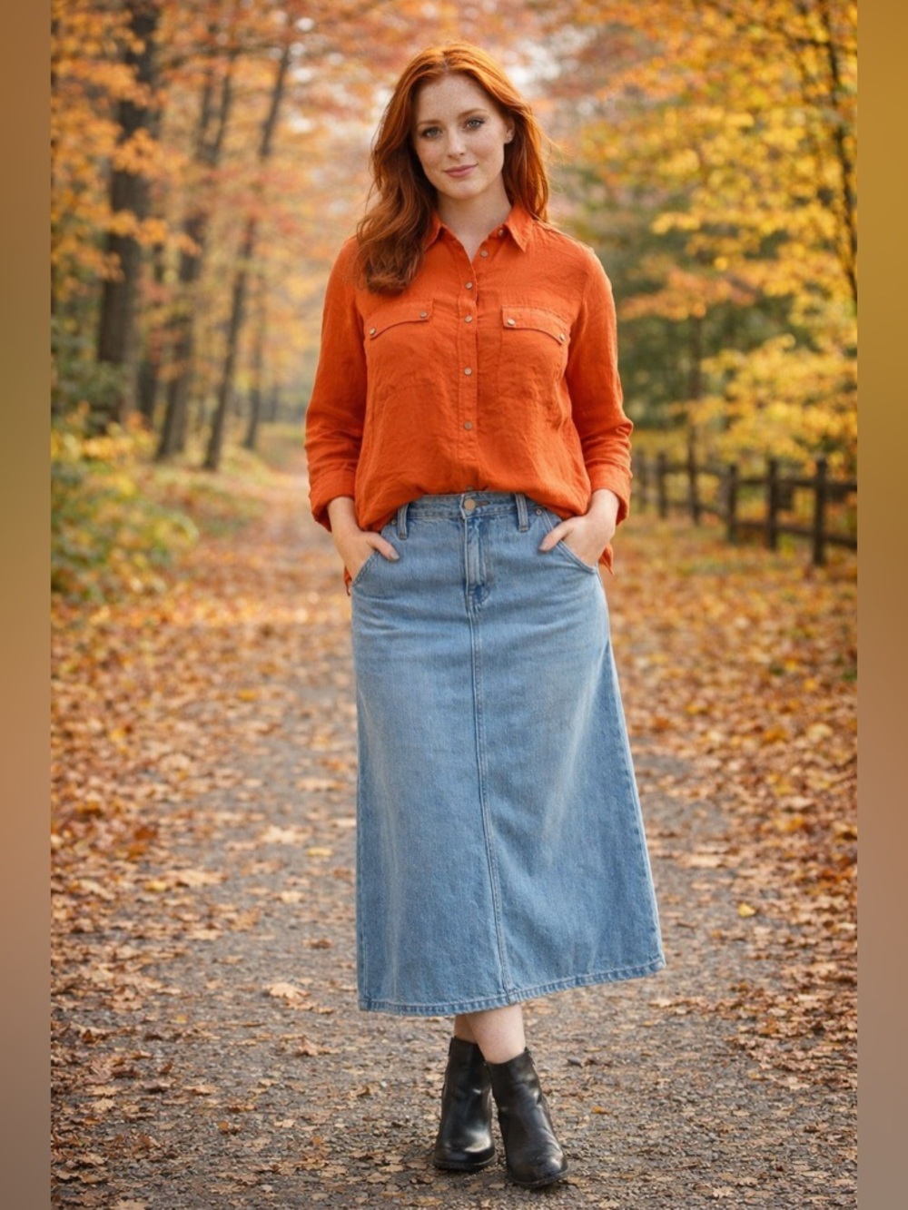 MICHAEL KORS Roll Tab Button Pull Over Shirt